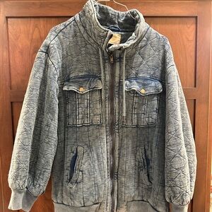 Free People quilted shacket.